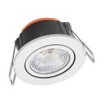 Ledvance Spot LED Spot Combo Adjust Aluminium Blanc 6W 600lm 60D - 827-830-840 CCT | 82mm - Diamètre 68mm - IP65 - Meilleur Rendu Des Couleurs