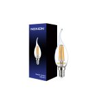 Noxion Lucent LED E14 Flamme Bougie Filament Claire 4.5W 470lm - 827 Blanc Très Chaud | Dimmable - Équivalent 40W