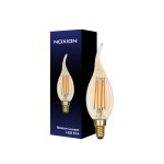 Noxion Lucent LED E14 Flamme Bougie Filament Ambre 4.1W 350lm - 822 Blanc Très Chaud | Dimmable - Équivalent 40W