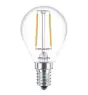 Philips Corepro LED Lustre E14 Boule Filament Claire 2W 250lm - 827 Blanc Très Chaud | Équivalent 25W
