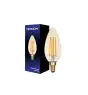 Noxion Lucent LED E14 Bougie Filament Ambre 4.1W 350lm - 822 Blanc Très Chaud | Dimmable - Équivalent 40W