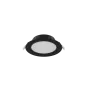 Noxion Downlight LED Hera Plat Encastré Noir 9W 900lm 80D - 827-830-840 CCT | 146mm - Diamètre 120mm