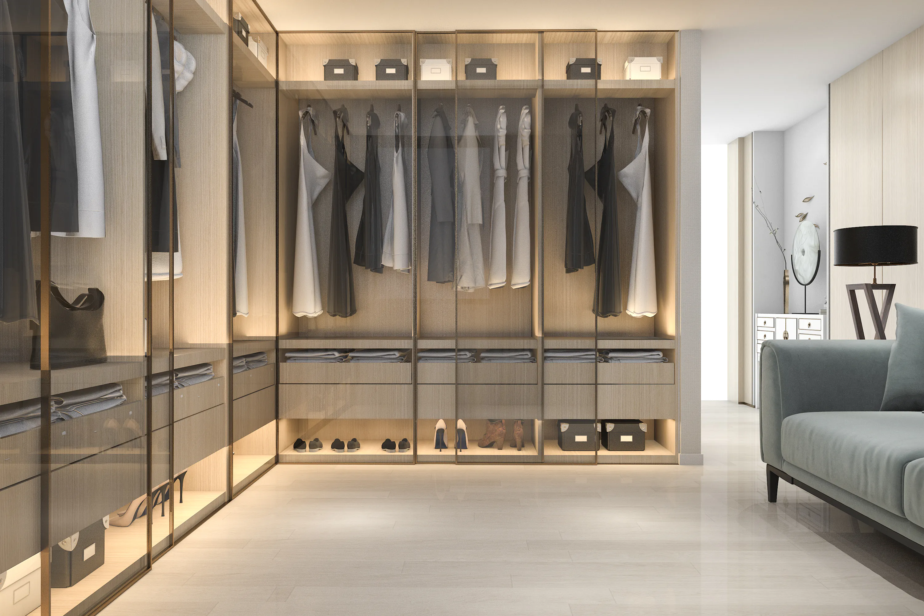 eclairage pour dressing 