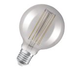 Osram Vintage 1906 LED E27 Globe Filament Smokey 95mm 11W 500lm - 818 Extra Warm White | Dimmable