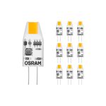 Voordeelpak 10x Osram Micro LED Pin G4 1W 100lm - 827 Zeer Warm Wit | Vervangt 10W