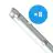 Multipack 8x Noxion LED Waterdichte Montagebalk Behuizing Poseidon V2.0 | Geschikt voor 2x120cm LED Buis