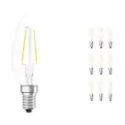 Voordeelpak 10x Ledvance CLASSIC LED E14 Kaars Filament Helder 2.5W 250lm - 827 Zeer Warm Wit | Vervangt 25W
